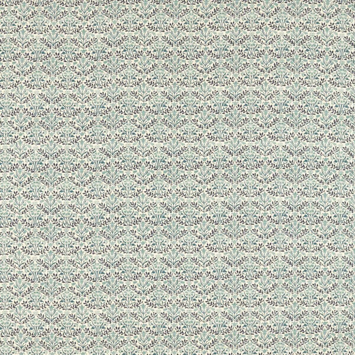 blue botanical linen fabric from William Morris & Co