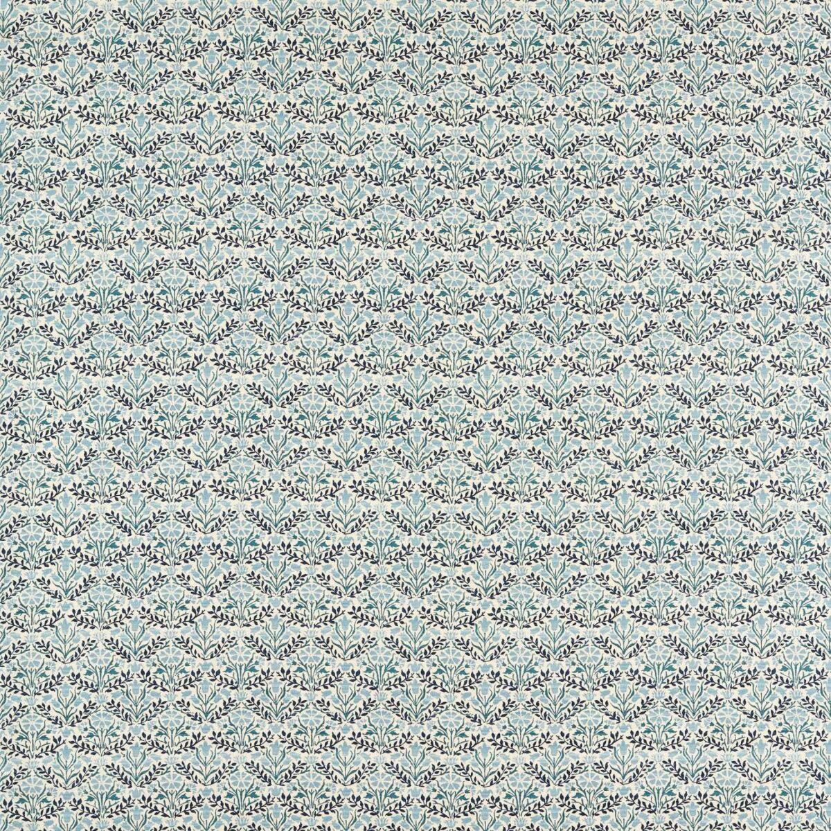 blue botanical linen fabric from William Morris & Co