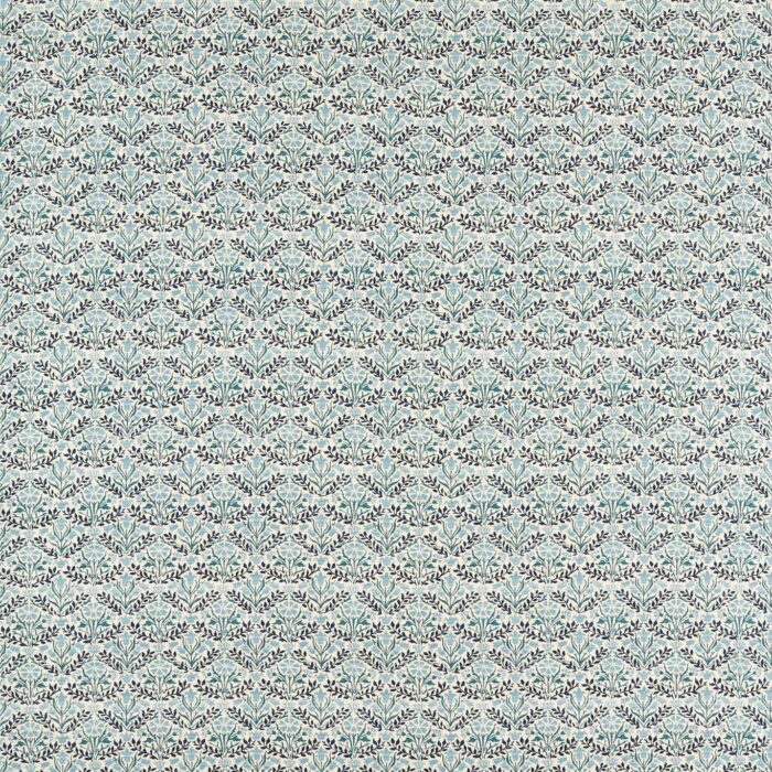 Bellflowers Fabric - Mineral Blue swatch