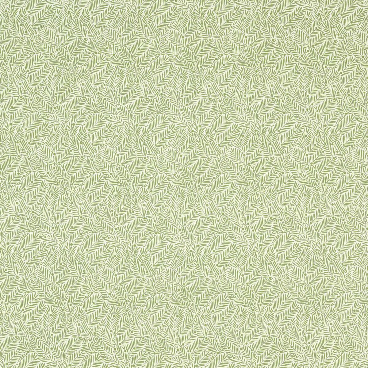 green botanical linen fabric from William Morris & Co