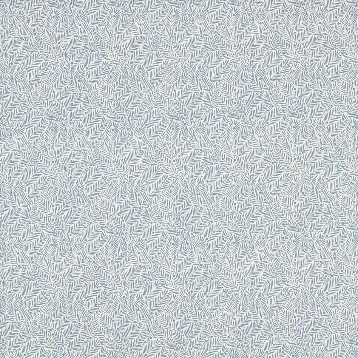 blue botanical linen fabric from William Morris & Co