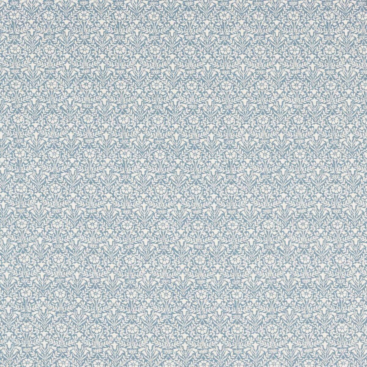 blue botanical jacquard fabric from William Morris & Co
