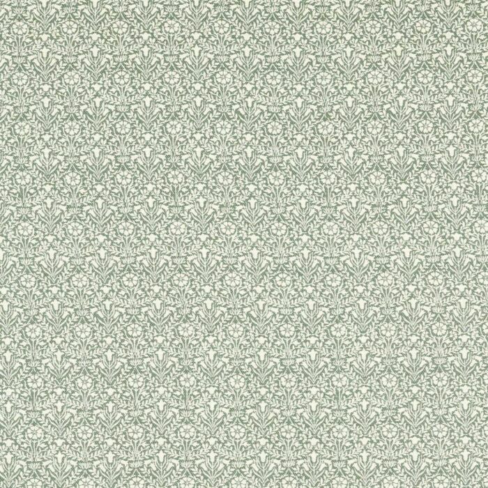 Bellflowers Weave Fabric - Seagreen swatch