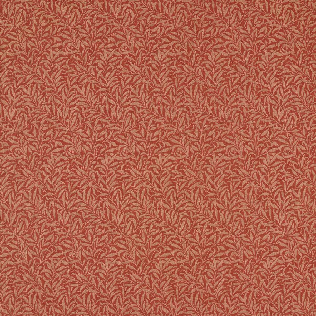 Pure Willow Boughs Weave Fabric - Russet by red botanical woven fabric from William Morris & Co