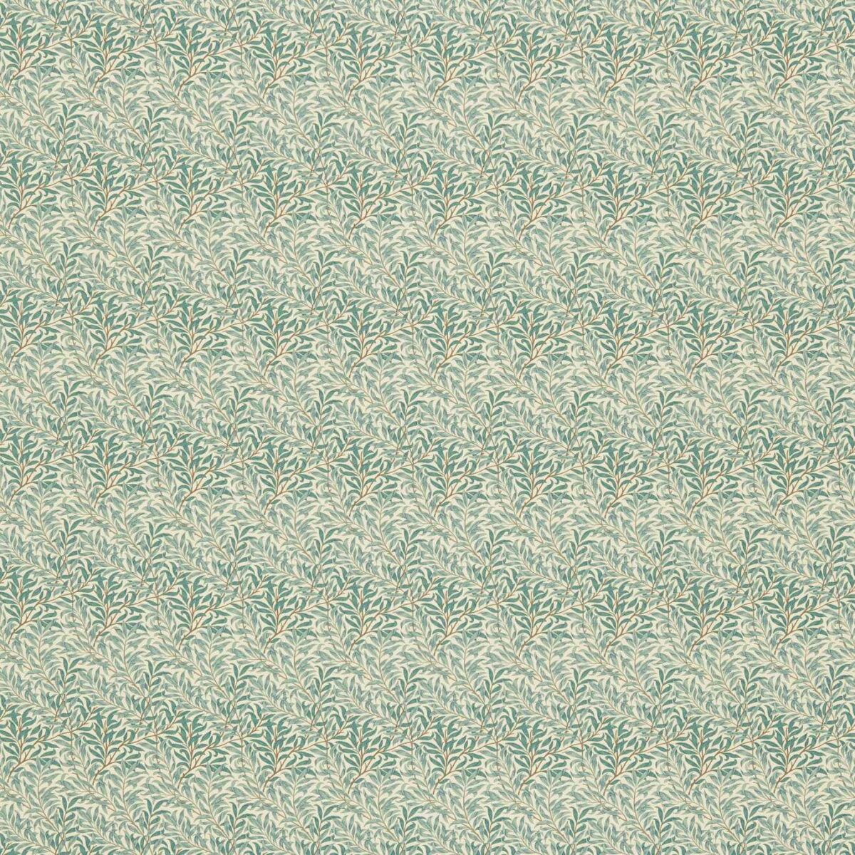 Willow Bough Minor Fabric - Privet / Honeycombe by green botanical cotton fabric from William Morris & Co