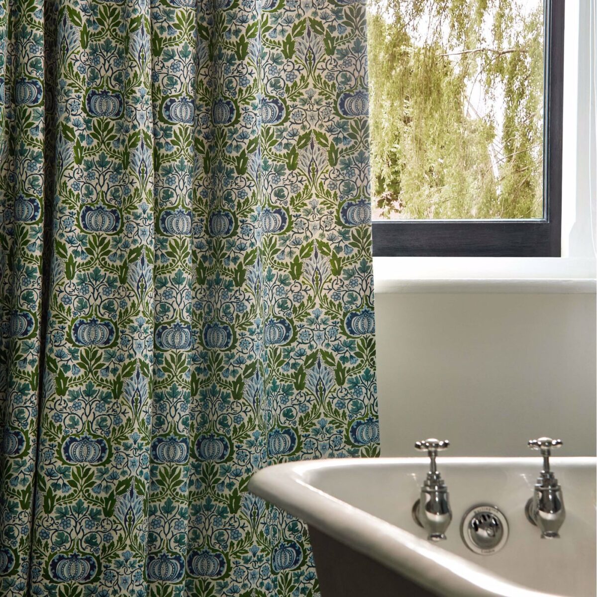 Little Chintz Fabric - Nettle / Woad by Little Chintz Fabric - Nettle / Woad from