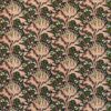 green botanical velvet-chenille fabric from William Morris & Co