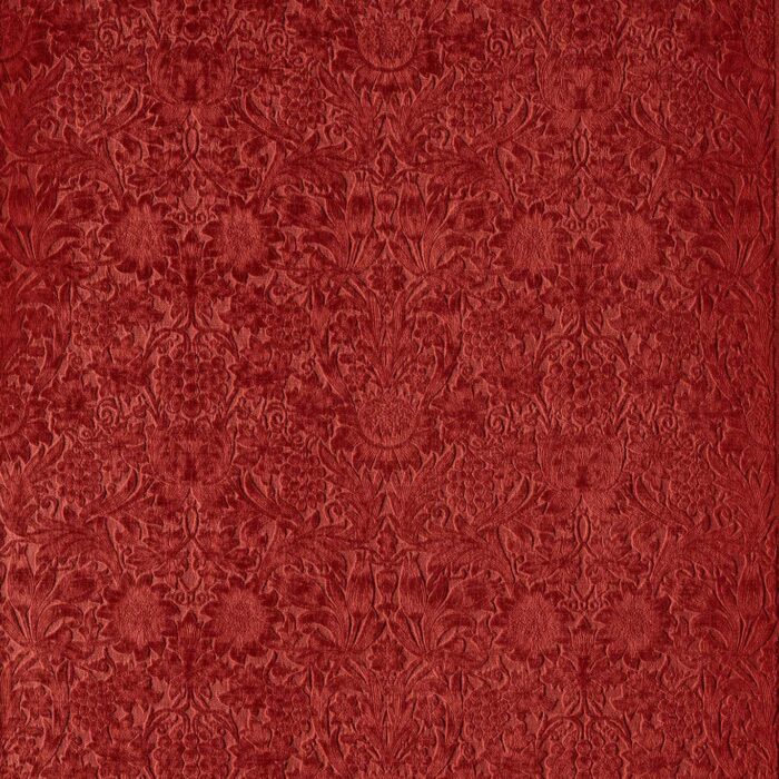 Sunflower Caffoy Velvet Fabric - Barbed Berry swatch