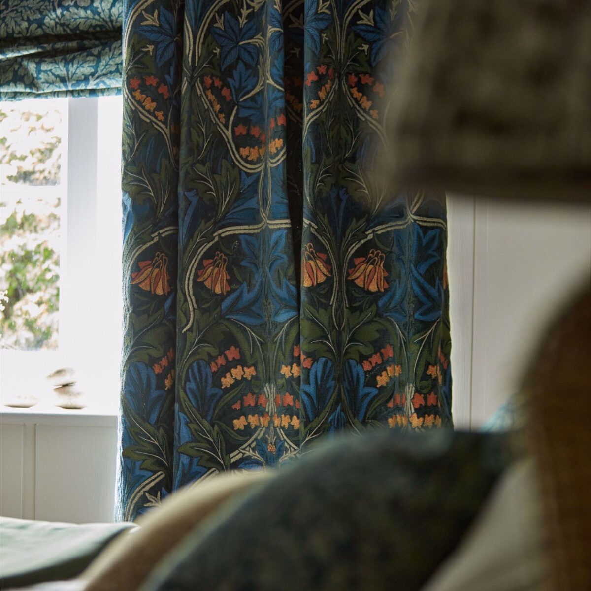 Bluebell Embroidery Fabric - Tump / Webb's Blue from