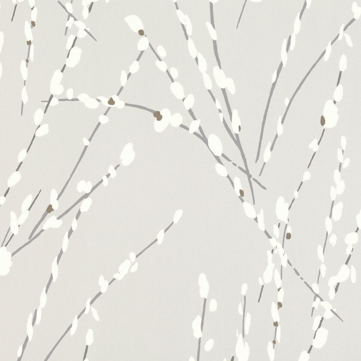 black-grey botanical wallpaper from romo
