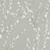 black-grey botanical wallpaper from romo