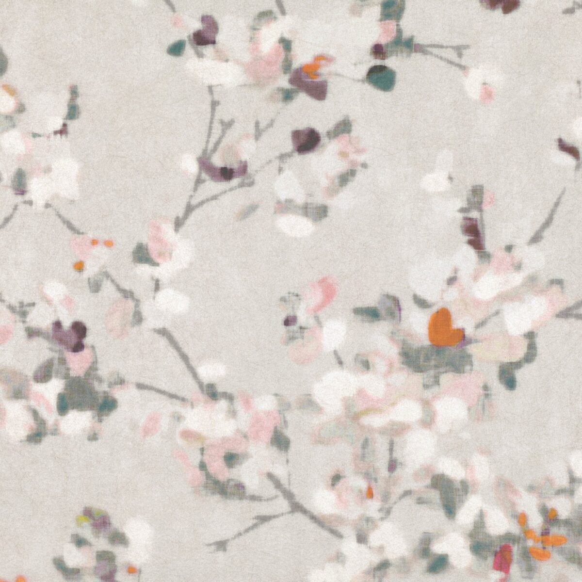 Floris Wallcovering - Spring Rose by pink botanical wallpaper from romo