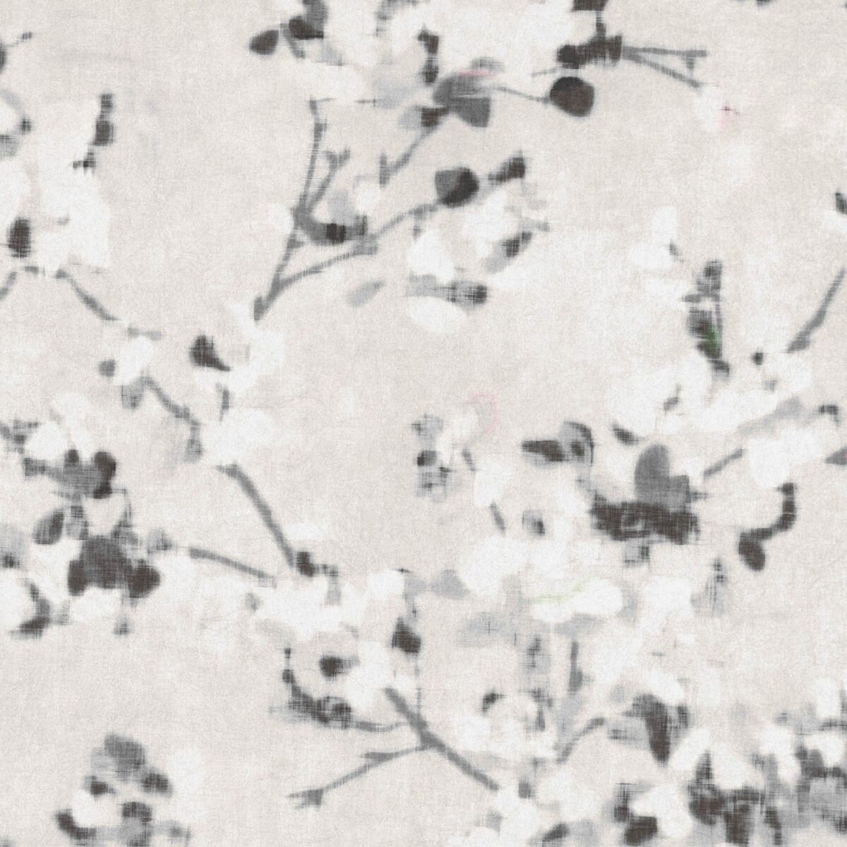Floris Wallcovering - Quartz by black-grey botanical wallpaper from romo