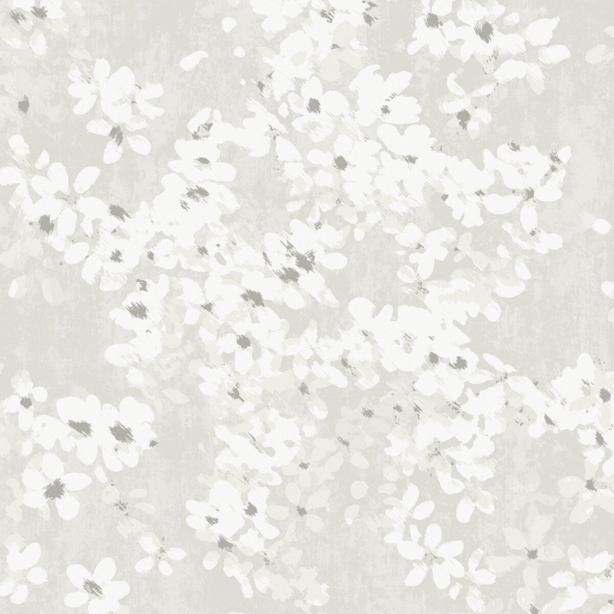 Tiami Wallcovering - Mica by black-grey botanical wallpaper from romo