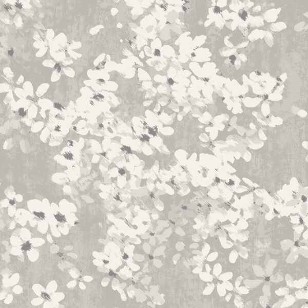 Tiami Wallcovering - Alumina by black-grey botanical wallpaper from romo