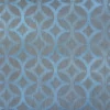 blue geometric voile-sheer fabric from Designers Guild