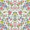 multicolour botanical linen fabric from Designers Guild