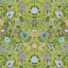 green botanical linen fabric from Designers Guild