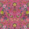pink botanical linen fabric from Designers Guild