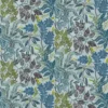 blue botanical cotton fabric from Designers Guild
