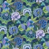 blue botanical printed fabric from Designers Guild