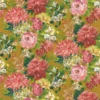orange botanical cotton fabric from Designers Guild