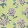 green botanical cotton fabric from Designers Guild