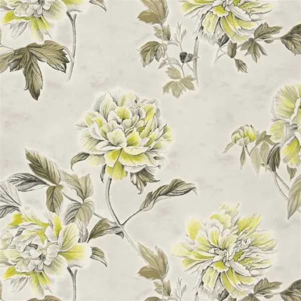 Kaori Fabric - Linen by neutral botanical cotton fabric from Designers Guild