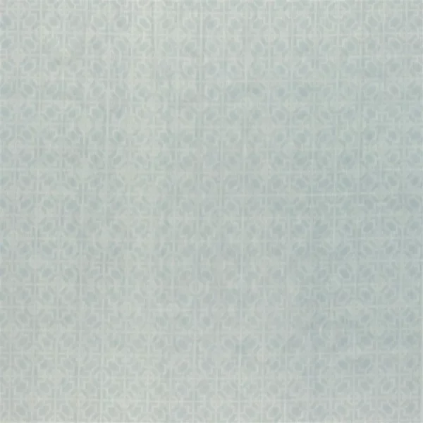 Vallon Fabric - Teal by black-grey geometric voile-sheer fabric from Designers Guild