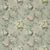 black-grey botanical linen fabric from Designers Guild