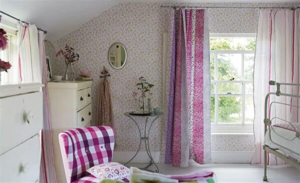 Camomile Fabric - Fuchsia by Camomile Fabric - Fuchsia from