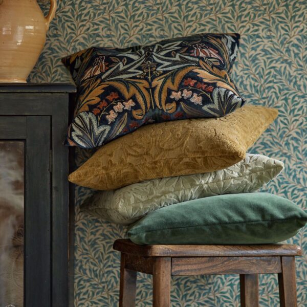 Wardle Velvet Fabric - Citrus Stone by Wardle Velvet Fabric - Citrus Stone from