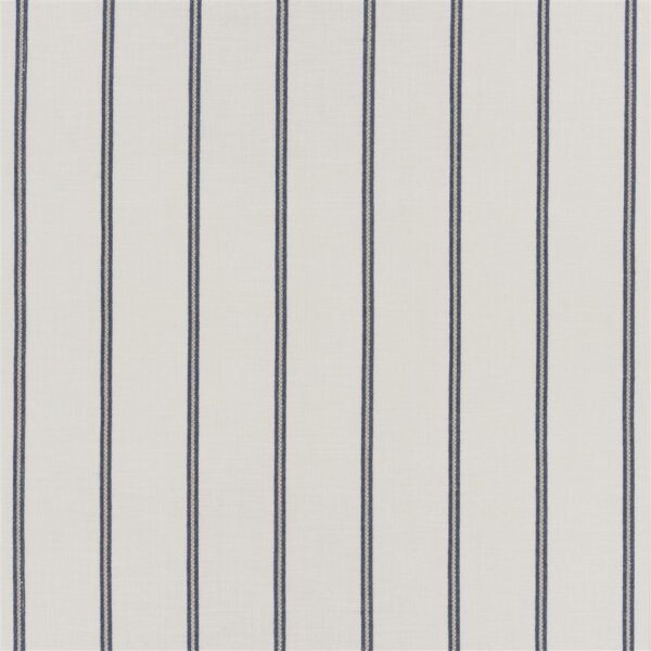 Mourillion Fabric - Denim by blue striped woven fabric from Designers Guild