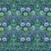 blue botanical wallpaper from designers guild