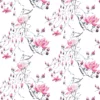 pink botanical wallpaper from designers guild