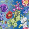 blue botanical wallpaper from designers guild