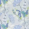 blue botanical cotton fabric from Designers Guild
