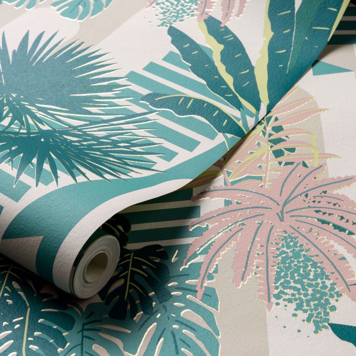 Malindi Wallpaper - Mineral / Blush by Malindi Wallpaper - Mineral / Blush from