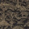 brown botanical wallpaper from clarke & clarke
