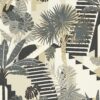 neutral botanical wallpaper from clarke & clarke