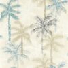 neutral botanical wallpaper from clarke & clarke