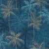 blue botanical wallpaper from clarke & clarke