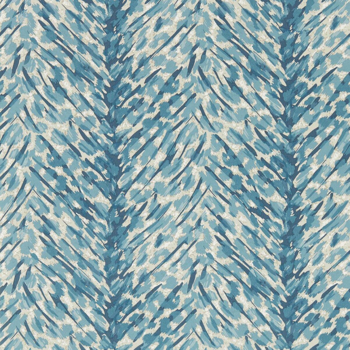 Pokot Wallpaper - Denim by blue animal wallpaper from clarke & clarke