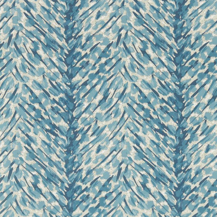 Pokot Wallpaper - Denim fabric swatch W0190/01