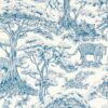 blue botanical wallpaper from clarke & clarke