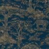 blue botanical wallpaper from clarke & clarke