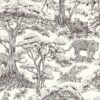 brown botanical wallpaper from clarke & clarke
