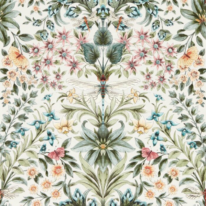 Mirabell Wallpaper - Summer fabric swatch W0196/03