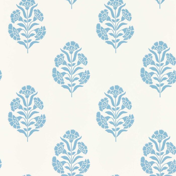 Standen Wallpaper - Denim fabric swatch W0199/02
