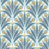 blue botanical wallpaper from clarke & clarke